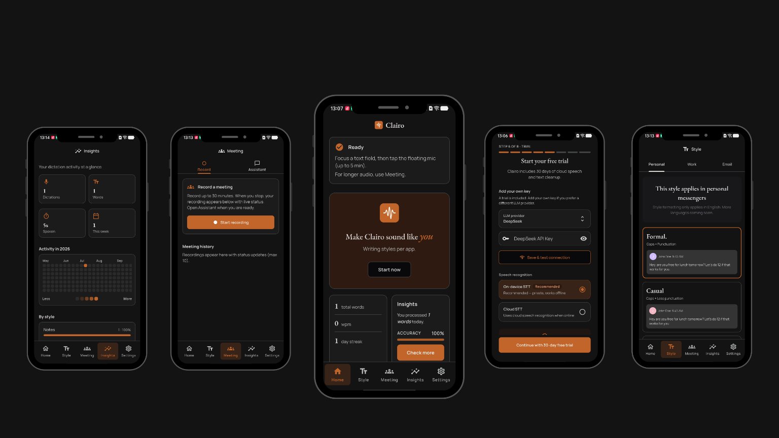 Clairo — AI Voice Dictation for Android