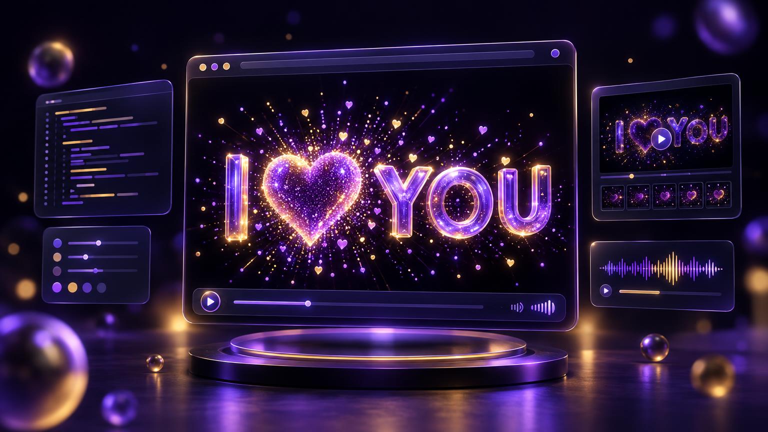 I Love You Animation — mo.js Motion Graphics
