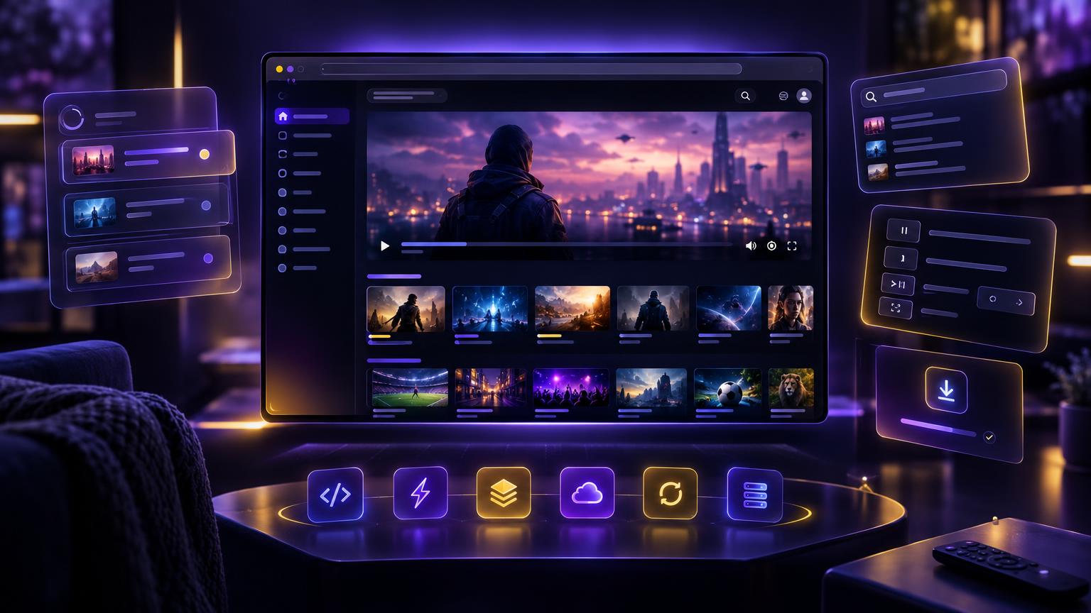 AURA TV — Netflix-Style Web IPTV Player
